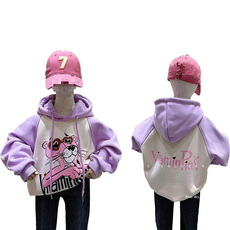 2023 Kids New Cartoon Pink Panther Hoodies Kawaii Autumn Winter Plush Crewneck Girls Clothing Coat Fashion Versatile Sweatshirt
2023 Kids New Cartoon Pink Panther Hoodies Kawaii Autumn Winter Plush Crewneck Girls Clothing Coat Fashion Versatile Sweatshirt