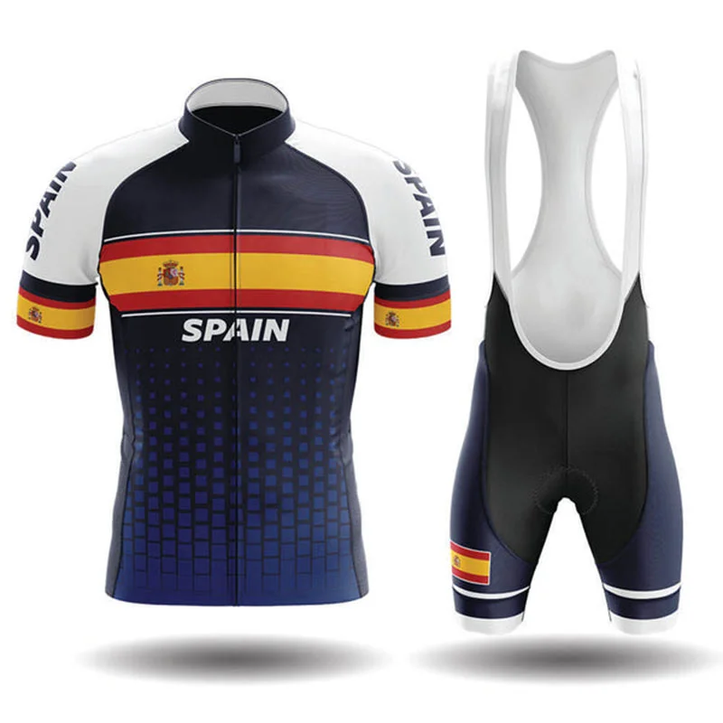 Spain Flag Men's Cycling Jersey Triathlon Clothing Breathable Mountain Cycling Clothes UV protection Free shipping Riding suit
Spain Flag Men's Cycling Jersey Triathlon Clothing Breathable Mountain Cycling Clothes UV protection Free shipping Riding suit