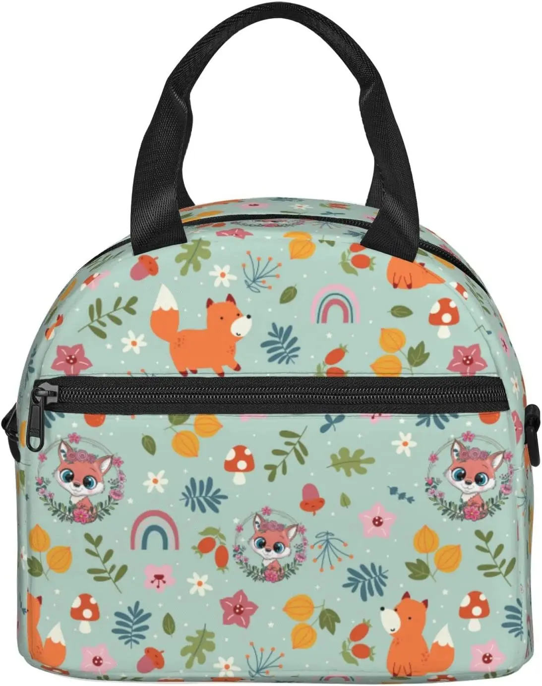 Cute Fox With Flower Lunch Bag Insulated Lunch Tote Lightweight Reusable Lunch Bag For Work,Picnic,School,Travel
Cute Fox With Flower Lunch Bag Insulated Lunch Tote Lightweight Reusable Lunch Bag For Work,Picnic,School,Travel