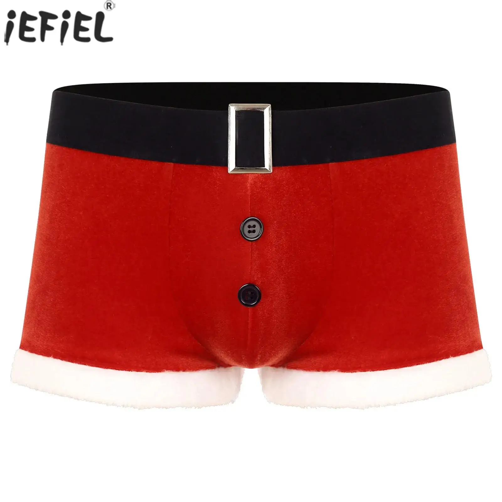 Mens Christmas Xmas Party Velvet Boxer Shorts Lingerie Plush White Trim Santa Claus Underwear Bulge Pouch Holiday Briefs Shorts
Mens Christmas Xmas Party Velvet Boxer Shorts Lingerie Plush White Trim Santa Claus Underwear Bulge Pouch Holiday Briefs Shorts