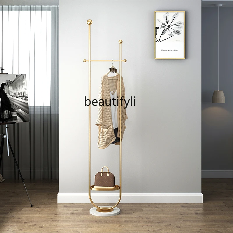 Clothes Rack Floor-Type Simple Storage Rack Bedroom Clothes Hanger Light Luxury Iron Coat Rack
Clothes Rack Floor-Type Simple Storage Rack Bedroom Clothes Hanger Light Luxury Iron Coat Rack