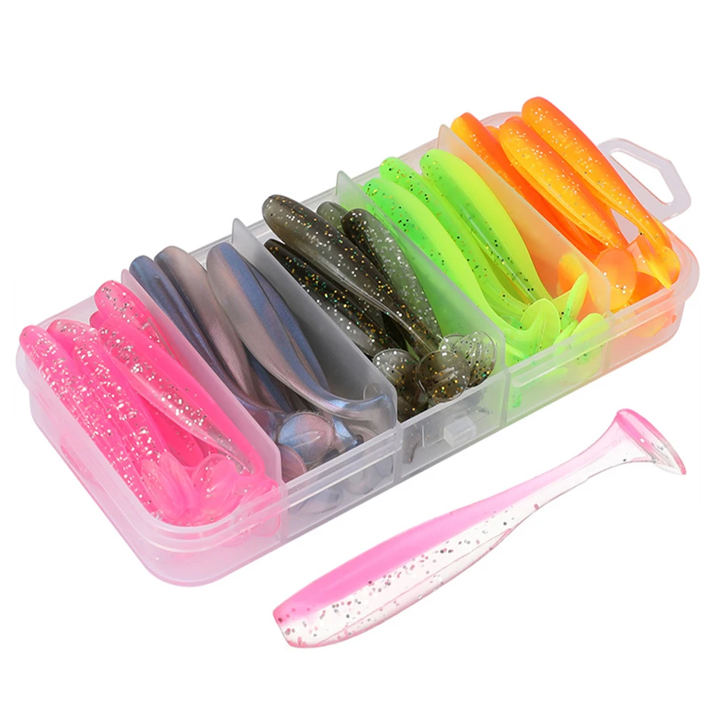 50pcs/box Fishing Lure T Tail Jigging Wobblers Soft Bait Silicone Artificial Bait Carp Bass Freshwater Fishing Tackle 5cm-7cm
50pcs/box Fishing Lure T Tail Jigging Wobblers Soft Bait Silicone Artificial Bait Carp Bass Freshwater Fishing Tackle 5cm-7cm