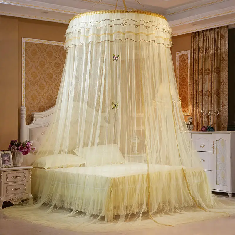 Princess phoenix dome ceiling mosquito net free installation encryption heightened floor palace round bed curtain 
Princess phoenix dome ceiling mosquito net free installation encryption heightened floor palace round bed curtain