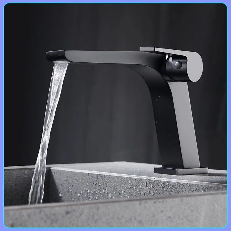 

Bathroom Faucets High Basin Mixer Sink Tall Gourmet Washbasin Taps Water Hot Cold 360 Tapware Crane Brass Black