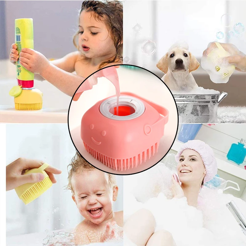 Multi-functional Bath Brushes with Shampoo Container Soft Silicone Massage Scrubbers Shower Cleaning Tools Bathroom Accessories
Multi-functional Bath Brushes with Shampoo Container Soft Silicone Massage Scrubbers Shower Cleaning Tools Bathroom Accessories