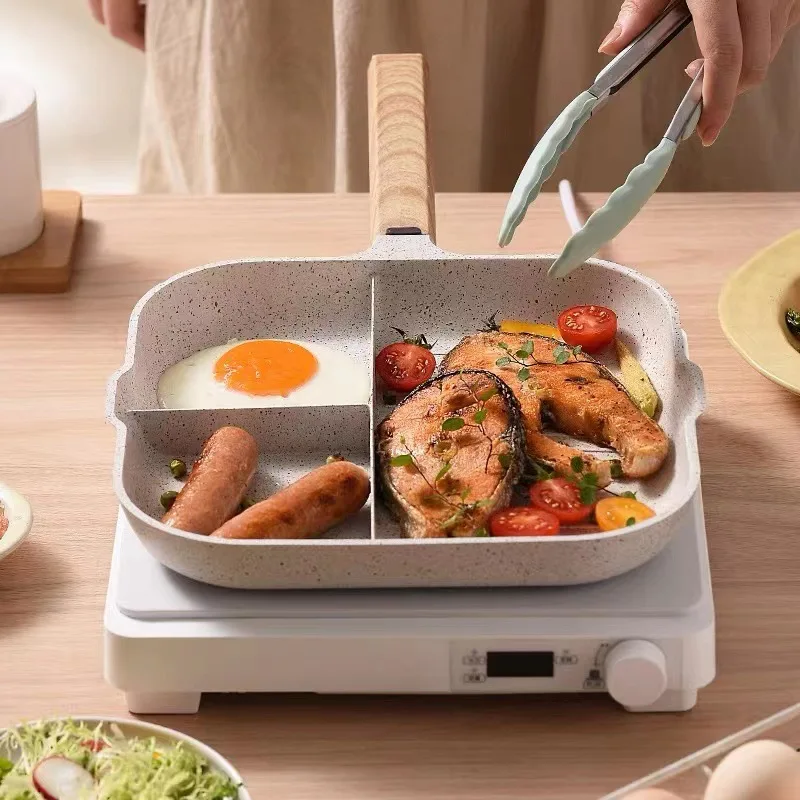 Жаровня майфаниши три в одном, специальный артефакт для жарки яиц для завтрака, стейка с плоским дном, антипригарный горшок