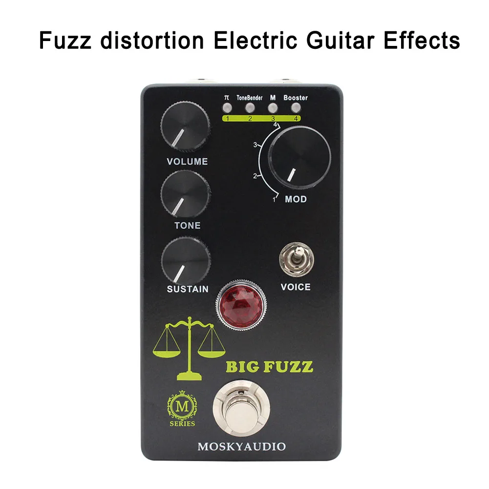 Педаль для гитары Moskyaudio Big FUZZ Distortion, педаль для создания эффектов на электрогитаре, 4 режима, DC 9 в
Педаль для гитары Moskyaudio Big FUZZ Distortion, педаль для создания эффектов на электрогитаре, 4 режима, DC 9 в