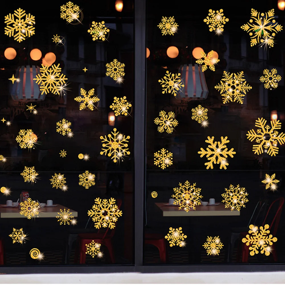 Glitter Effect Snowflake Electrostatic Wall Sticker Christmas Kids Room Decor Glass Window Home Decoration New Year Wallpaper
Glitter Effect Snowflake Electrostatic Wall Sticker Christmas Kids Room Decor Glass Window Home Decoration New Year Wallpaper