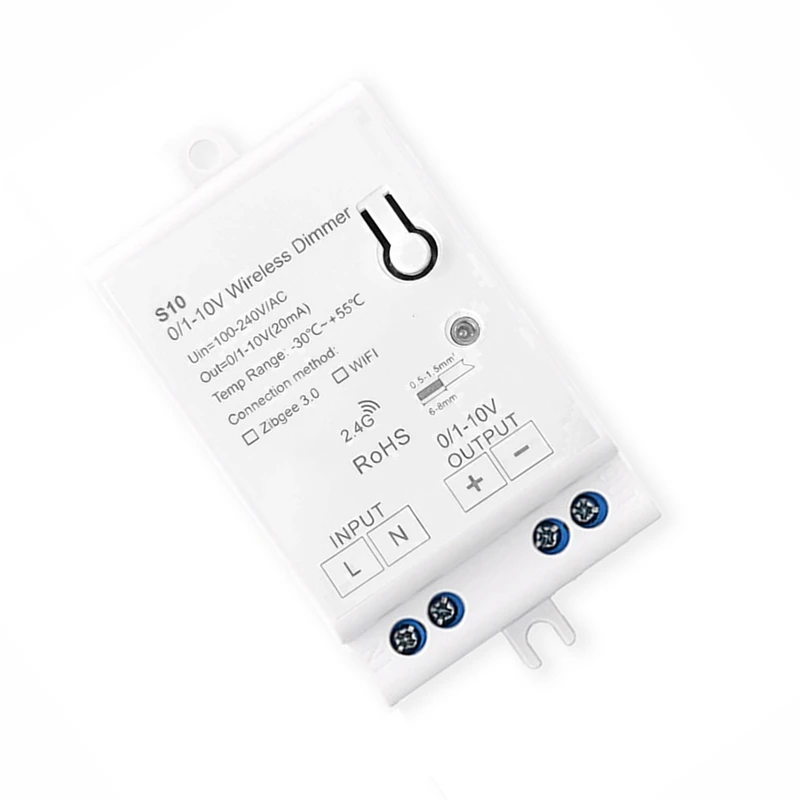 AC100-240V Zigbee 0/1-10V LED Light Dimmer Controller Smart Life Tuya Control App For 0-10V LED Dimmable Power Drive
AC100-240V Zigbee 0/1-10V LED Light Dimmer Controller Smart Life Tuya Control App For 0-10V LED Dimmable Power Drive