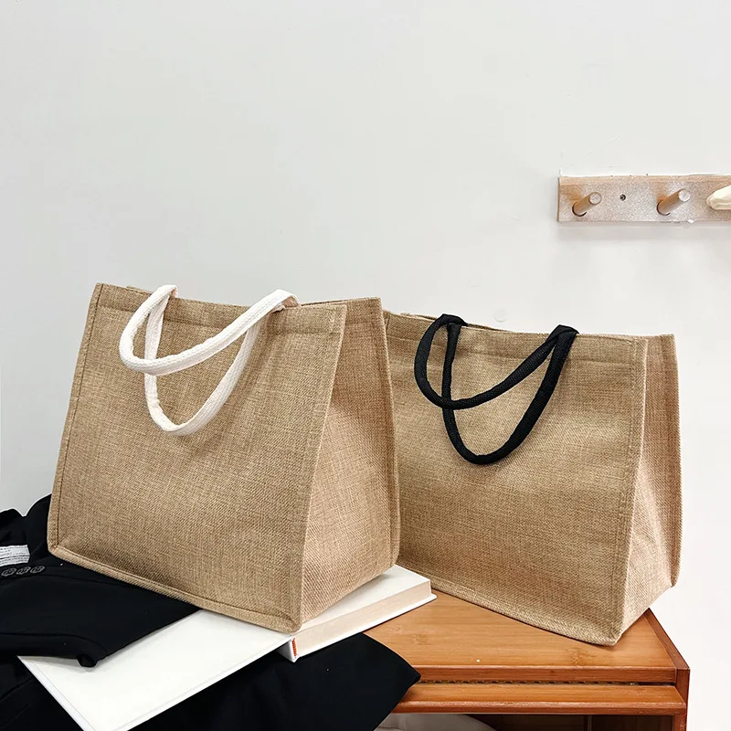 Vintage Women Shopping Bags Linen Tote Shopper Purses Large Summer Beach Handbags Portable Eco High Capacity Top Handle
Vintage Women Shopping Bags Linen Tote Shopper Purses Large Summer Beach Handbags Portable Eco High Capacity Top Handle