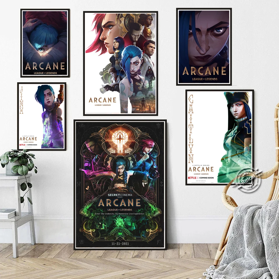 ARCANE Poster Anime Wall Art Canvas Paintings Wall Picture Sticker For Coffee House Bar Home Decoration Gift
ARCANE Poster Anime Wall Art Canvas Paintings Wall Picture Sticker For Coffee House Bar Home Decoration Gift