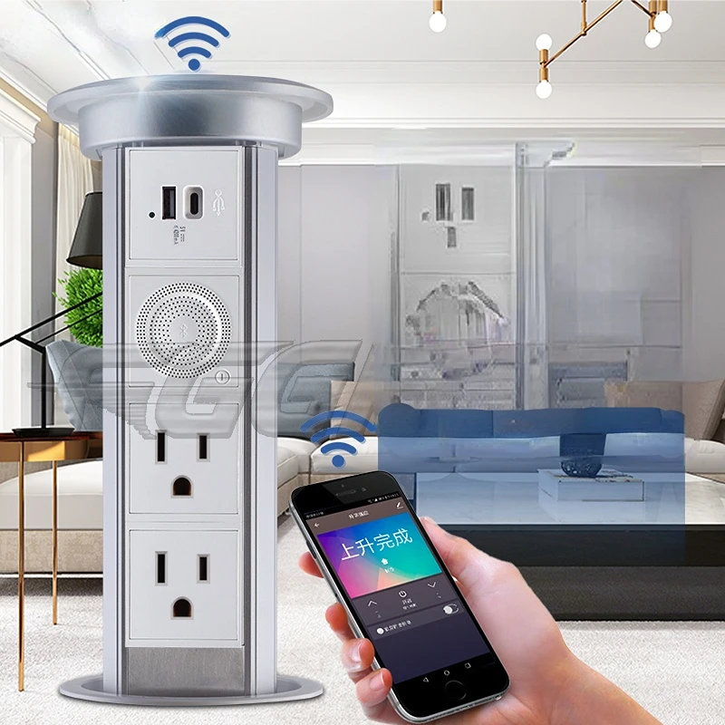 American US plug Electrical Power Outlet With Audio for Home Kitchen motorized pop up sockets with usb type
American US plug Electrical Power Outlet With Audio for Home Kitchen motorized pop up sockets with usb type