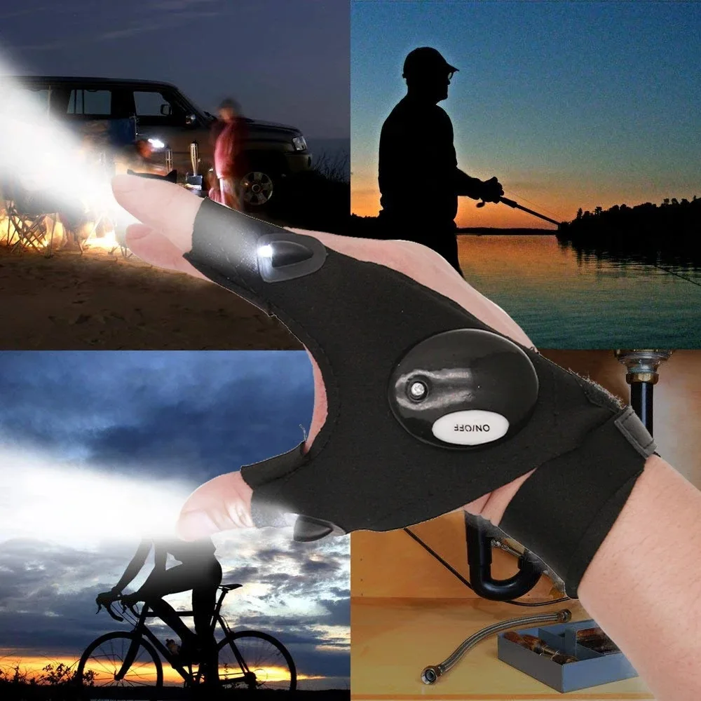 Outdoor Fishing Magic Strap Fingerless Gloves LED Flashlight Torch Cover Survival Camping Hiking Cycling Rescue Tool Gloves
Outdoor Fishing Magic Strap Fingerless Gloves LED Flashlight Torch Cover Survival Camping Hiking Cycling Rescue Tool Gloves
