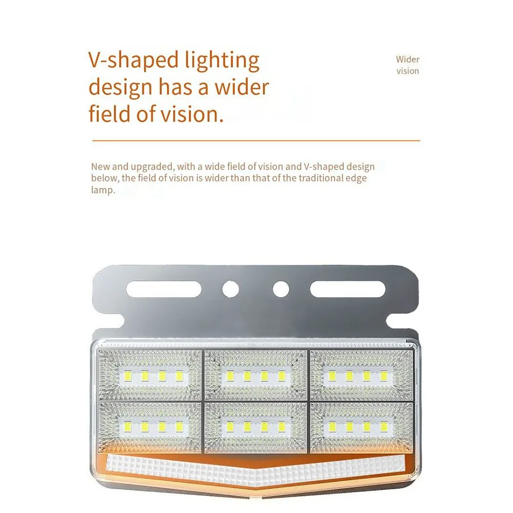 2x Safety Lights Side Marker Lights Waterproof 24V High-brightness High Visibility White Light Truck Trailer Replacement Parts
2x Safety Lights Side Marker Lights Waterproof 24V High-brightness High Visibility White Light Truck Trailer Replacement Parts