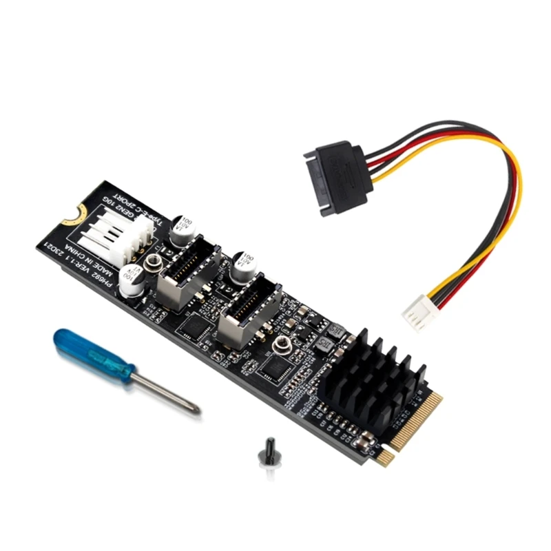 M-key NVME PCIE to 2-port USB3 10G Expansion Card ASM3142 High Performance- P9JB
M-key NVME PCIE to 2-port USB3 10G Expansion Card ASM3142 High Performance- P9JB