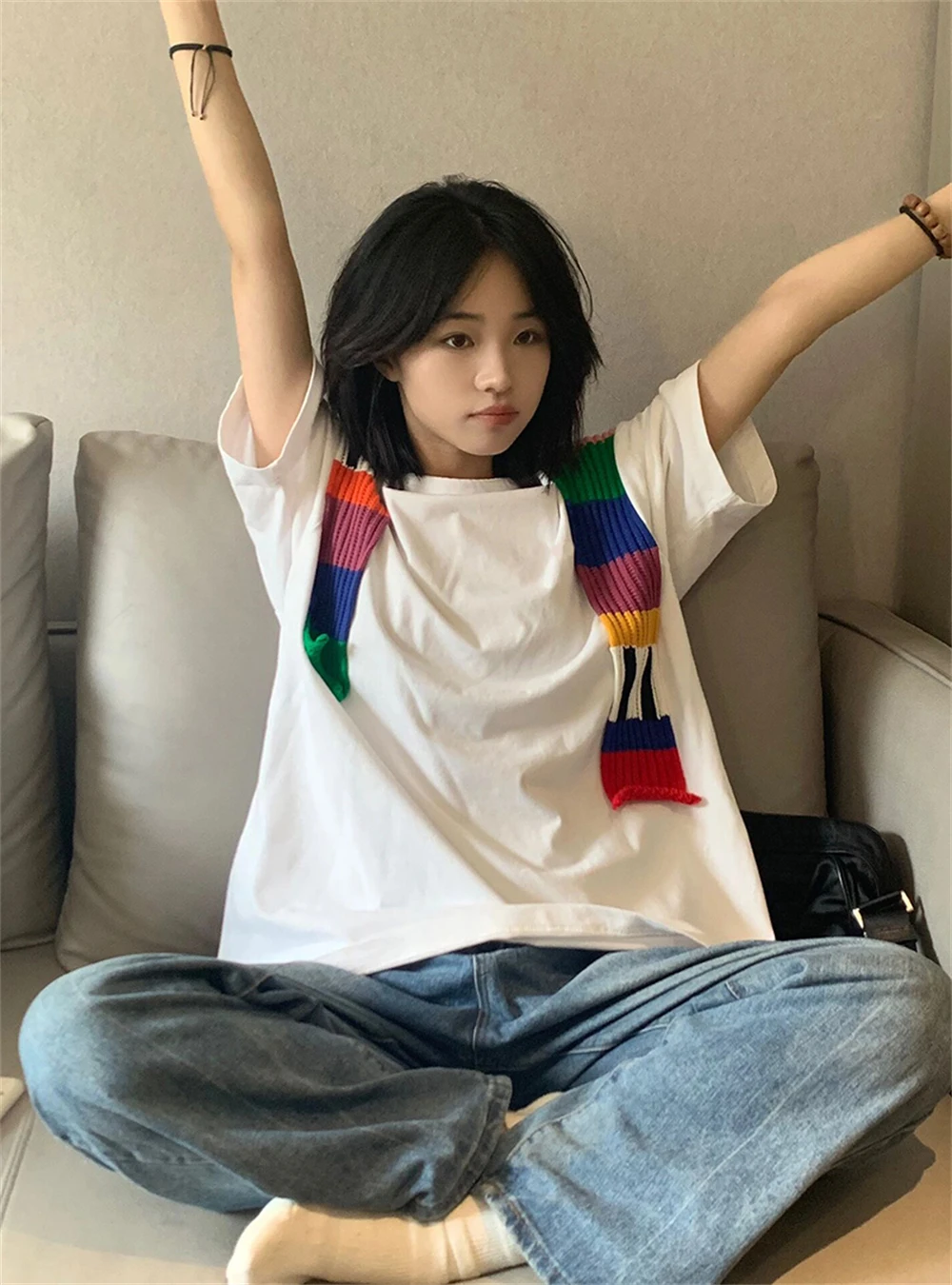 2023 New Pure Cotton American Retro Shoulder Short Sleeve T-shirt Women's Summer Design Sense Small Size Half Sleeve Top
2023 New Pure Cotton American Retro Shoulder Short Sleeve T-shirt Women's Summer Design Sense Small Size Half Sleeve Top