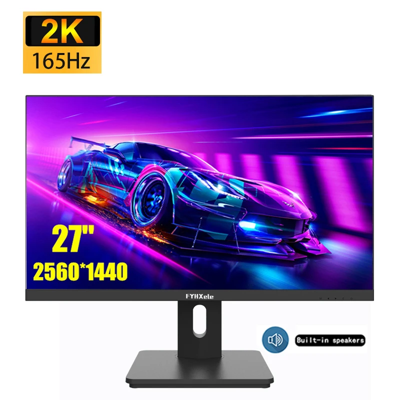 

24/27" Computer Monitor 165Hz 2K Gamer Screen Desktop Gaming Monitors 1ms Adaptive-Sync LCD Display Rotation Lift Stand HDMI/DP