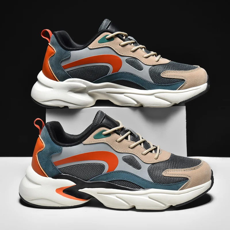 Spring Shoes Men Running Shoes For Men Mesh Breathable Walking Sports Shoes Hot Sales Tick Sole Casual Sneakers Big SIze 39-46
Spring Shoes Men Running Shoes For Men Mesh Breathable Walking Sports Shoes Hot Sales Tick Sole Casual Sneakers Big SIze 39-46