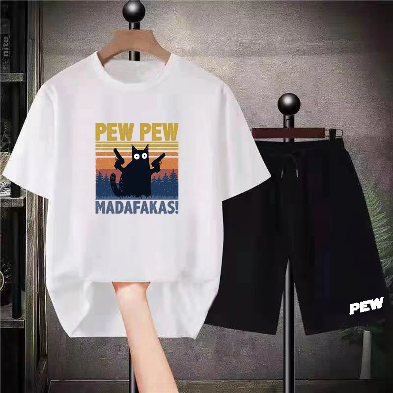 Pew Pew Madafakas Tracksuit T Shirt Shorts 2 Piece Set Men's Sports Suit Pure Cotton Cartoon Sweatshirt Gym Fitness Sweatpants
Pew Pew Madafakas Tracksuit T Shirt Shorts 2 Piece Set Men's Sports Suit Pure Cotton Cartoon Sweatshirt Gym Fitness Sweatpants