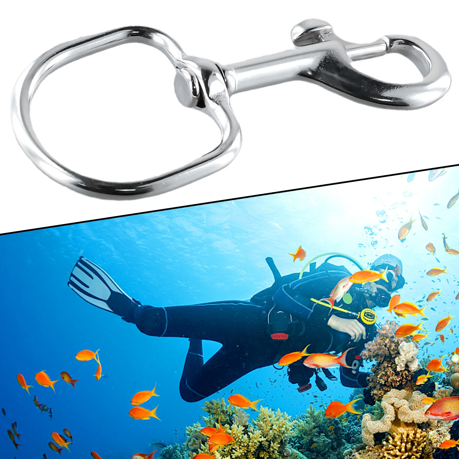 Practical Useful Durable Newest Hook Clasps Eye Flag Scuba Snap Stainless Steel Stainless Steel Color About 48g
Practical Useful Durable Newest Hook Clasps Eye Flag Scuba Snap Stainless Steel Stainless Steel Color About 48g