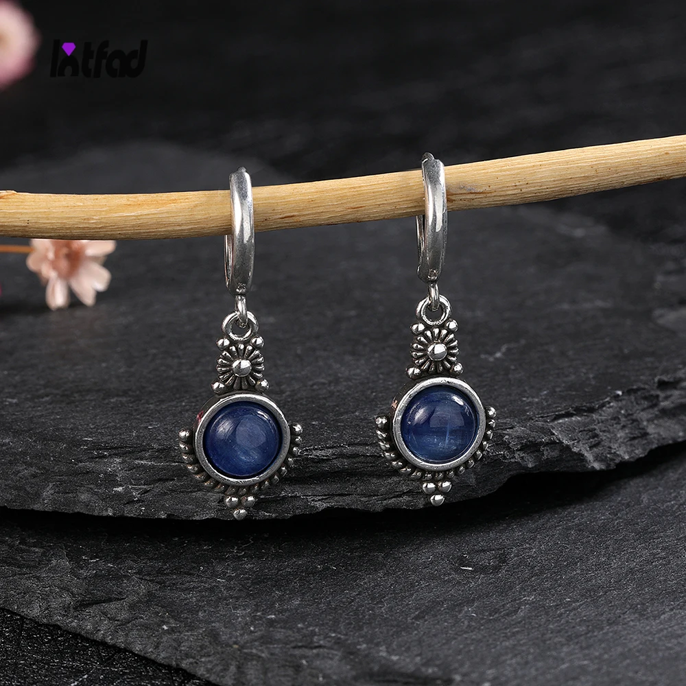 Retro Elegant Natural Kyanite 925 Sterling Silver Hoop Earrings for Women Gems Labradorite Luxury Jewelry Party Anniversary Gift
Retro Elegant Natural Kyanite 925 Sterling Silver Hoop Earrings for Women Gems Labradorite Luxury Jewelry Party Anniversary Gift