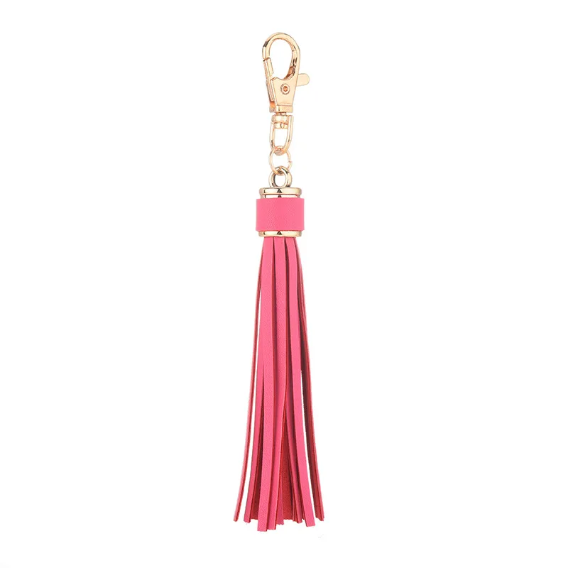 New Fashion Solid Color Tassel Keychain DIY PU Leather Pendant Simple Accessories Jewelry Birthday Gift 
New Fashion Solid Color Tassel Keychain DIY PU Leather Pendant Simple Accessories Jewelry Birthday Gift