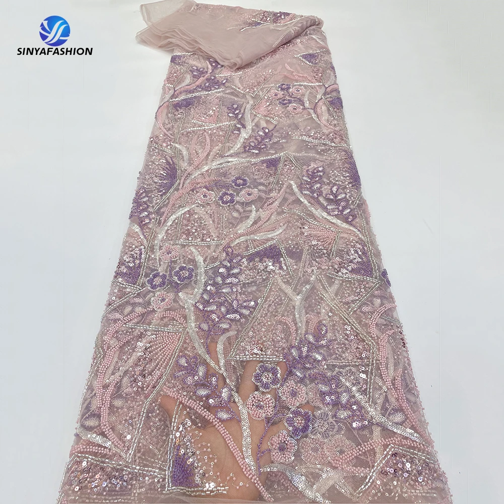 Sinya Sequins Heavy Beaded Fabric Embroidery Luxury Sequins Lace Fabric For Wedding Dress For Women Party Dress
Sinya Sequins Heavy Beaded Fabric Embroidery Luxury Sequins Lace Fabric For Wedding Dress For Women Party Dress