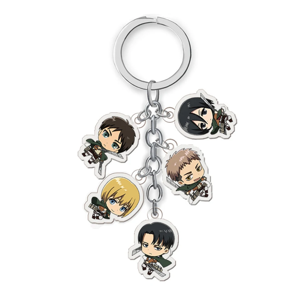 Anime Attack on Titan Acrylic Keychain Cartoon Figure Captain Allen Pendant Keyring for Women Men Jewelry Accessories Gift
Anime Attack on Titan Acrylic Keychain Cartoon Figure Captain Allen Pendant Keyring for Women Men Jewelry Accessories Gift