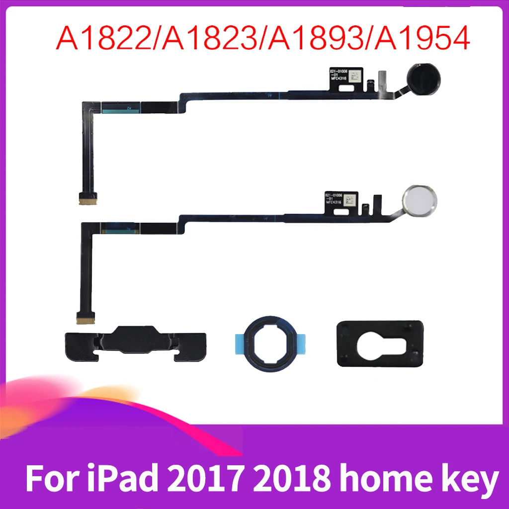 For iPad 2017 2018 home button Flex Cable A1822 A1823 A1893 A1954 Menu Sensor Replacement Parts With Rubber
For iPad 2017 2018 home button Flex Cable A1822 A1823 A1893 A1954 Menu Sensor Replacement Parts With Rubber