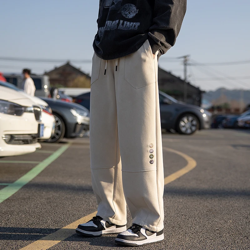 

KAPMENTS Y2k Chamois Baggy Joggers Pants 2023 Harajuku Black Vintage Sweatpants Korean Fashions Casual Grey Stacked Harem Pants