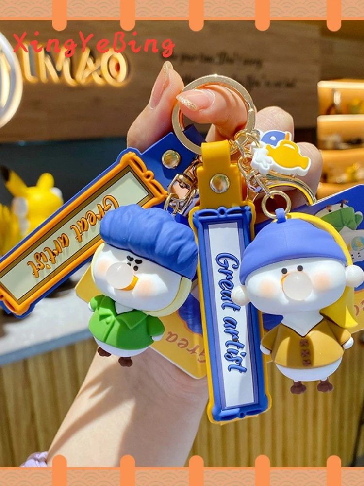 New Cute Duck Famous Painting Series Key Chain Trend Exquisite Car Key Chain Lovers Bag Pendant
New Cute Duck Famous Painting Series Key Chain Trend Exquisite Car Key Chain Lovers Bag Pendant