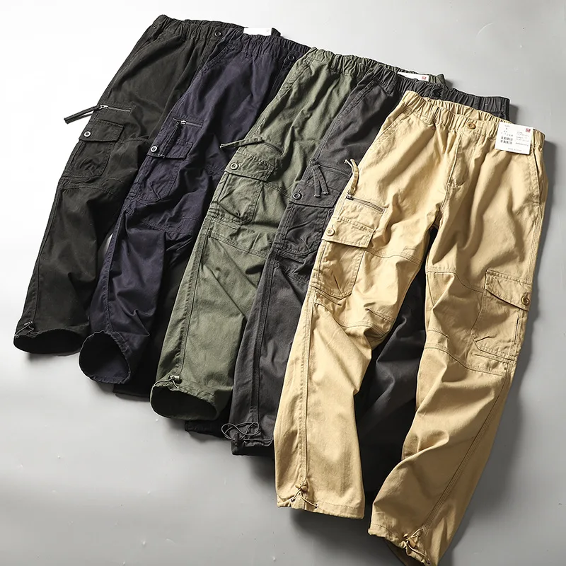 2022 Men's Multi-Pocket Casual Straight-Leg Overalls Trendy Baita Pure Cotton Comfortable Elastic Waist Pants
2022 Men's Multi-Pocket Casual Straight-Leg Overalls Trendy Baita Pure Cotton Comfortable Elastic Waist Pants