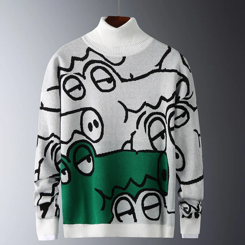 2023 Winter New Men's Turtleneck Knitted Clothing Slim Warm Printed Sweater Teens Anime Casual Streetwear Hot Sale Free Shipping
2023 Winter New Men's Turtleneck Knitted Clothing Slim Warm Printed Sweater Teens Anime Casual Streetwear Hot Sale Free Shipping