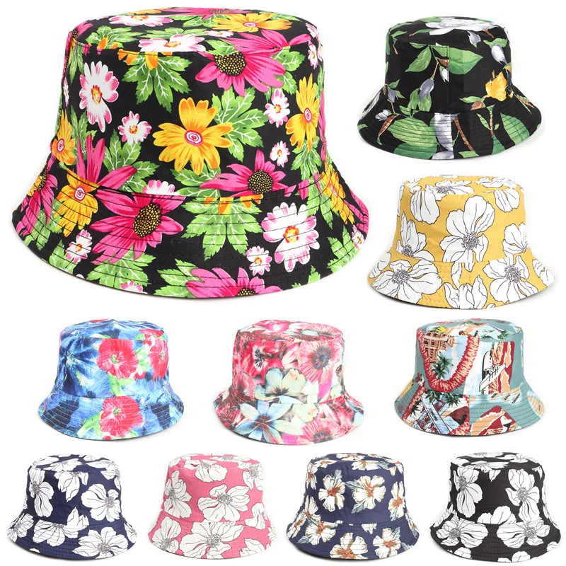 2022 New Flower Fisherman Hat Women Korean Version Double-sided Wearing Color Sunscreen Basin Hats Fashion Bob Cap
2022 New Flower Fisherman Hat Women Korean Version Double-sided Wearing Color Sunscreen Basin Hats Fashion Bob Cap