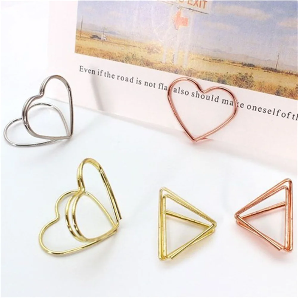 5pcs Three-Dimensional Paper Clip Triangle Love Heart Memo Clip Pin Table Photo Stationery Holders School Office Accessories
5pcs Three-Dimensional Paper Clip Triangle Love Heart Memo Clip Pin Table Photo Stationery Holders School Office Accessories