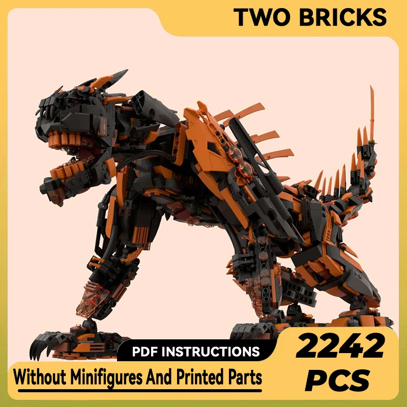 

Moc Building Blocks Mechanical Model Mecha Cheetah Technical Bricks DIY Assembly Construction Toys For Child Holiday Gifts