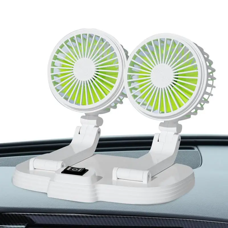 USB Car Fan Double Head Rotatable Small USB Cooler Fans Strong Wind Two Speeds Five Blades Fans For Camping Vehicle Travel Tent
USB Car Fan Double Head Rotatable Small USB Cooler Fans Strong Wind Two Speeds Five Blades Fans For Camping Vehicle Travel Tent