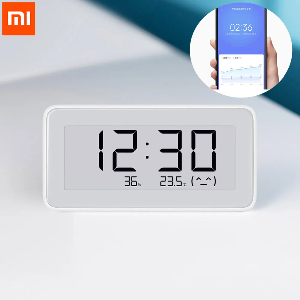 

Беспроводные умные электрические цифровые часы Xiaomi Mijia BT4.0, комнатный гигрометр, термометр, электронные чернила, инструменты для измерения ...