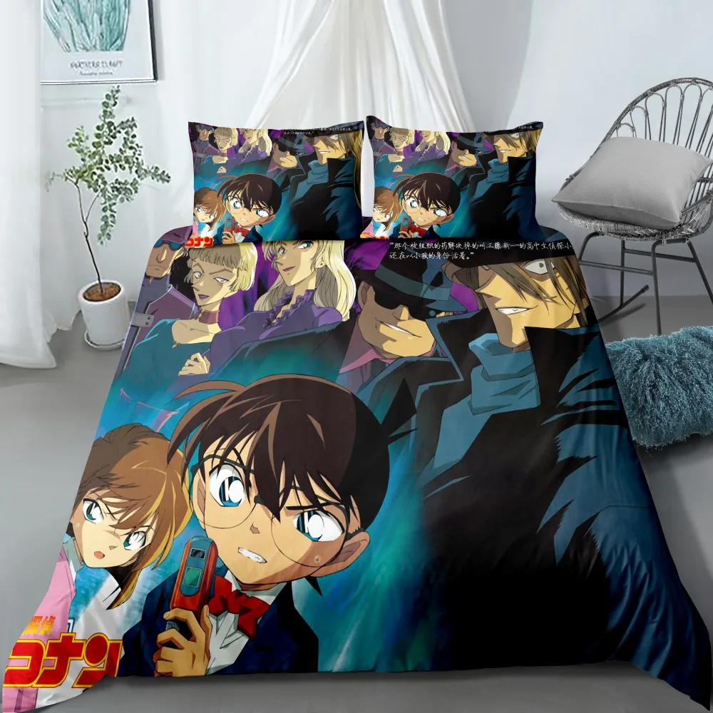 Boys Bed Linen Set Full Queen King Double Bedding Set Anime Detective Conan 2/3 Piece Microfiber Duvet Cover Set with Pillowcase
Boys Bed Linen Set Full Queen King Double Bedding Set Anime Detective Conan 2/3 Piece Microfiber Duvet Cover Set with Pillowcase