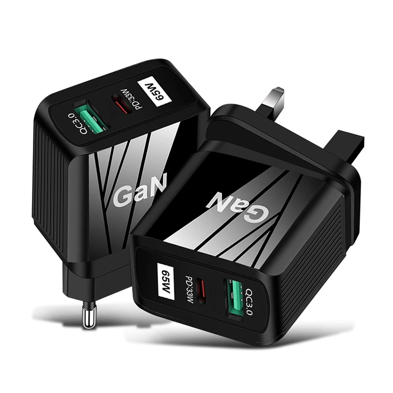 65W Gallium Nitride USB Charger Type C PD Portable Fast Charging Travel GaN Phone Adapter for Iphone13 Pro Samsung Xiaomi Laptop
65W Gallium Nitride USB Charger Type C PD Portable Fast Charging Travel GaN Phone Adapter for Iphone13 Pro Samsung Xiaomi Laptop