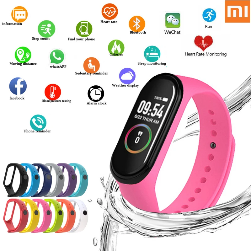 XIAOMI Smart M4 Watch Men and Women Heart Rate Blood Pressure Monitor Multifunctional Health Bracelet Sports Clock gift
XIAOMI Smart M4 Watch Men and Women Heart Rate Blood Pressure Monitor Multifunctional Health Bracelet Sports Clock gift