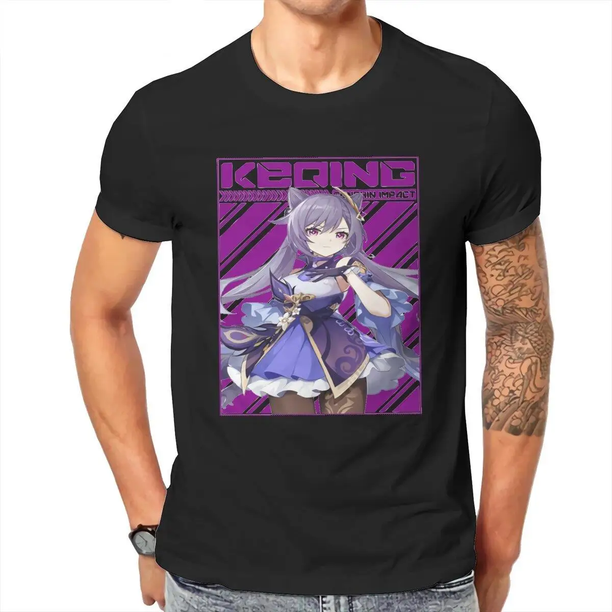 Men T-Shirt Keqing Awesome Cotton Tee Shirt Short Sleeve Genshin Impact Anime T Shirts Round Neck Clothing Graphic Printed
Men T-Shirt Keqing Awesome Cotton Tee Shirt Short Sleeve Genshin Impact Anime T Shirts Round Neck Clothing Graphic Printed