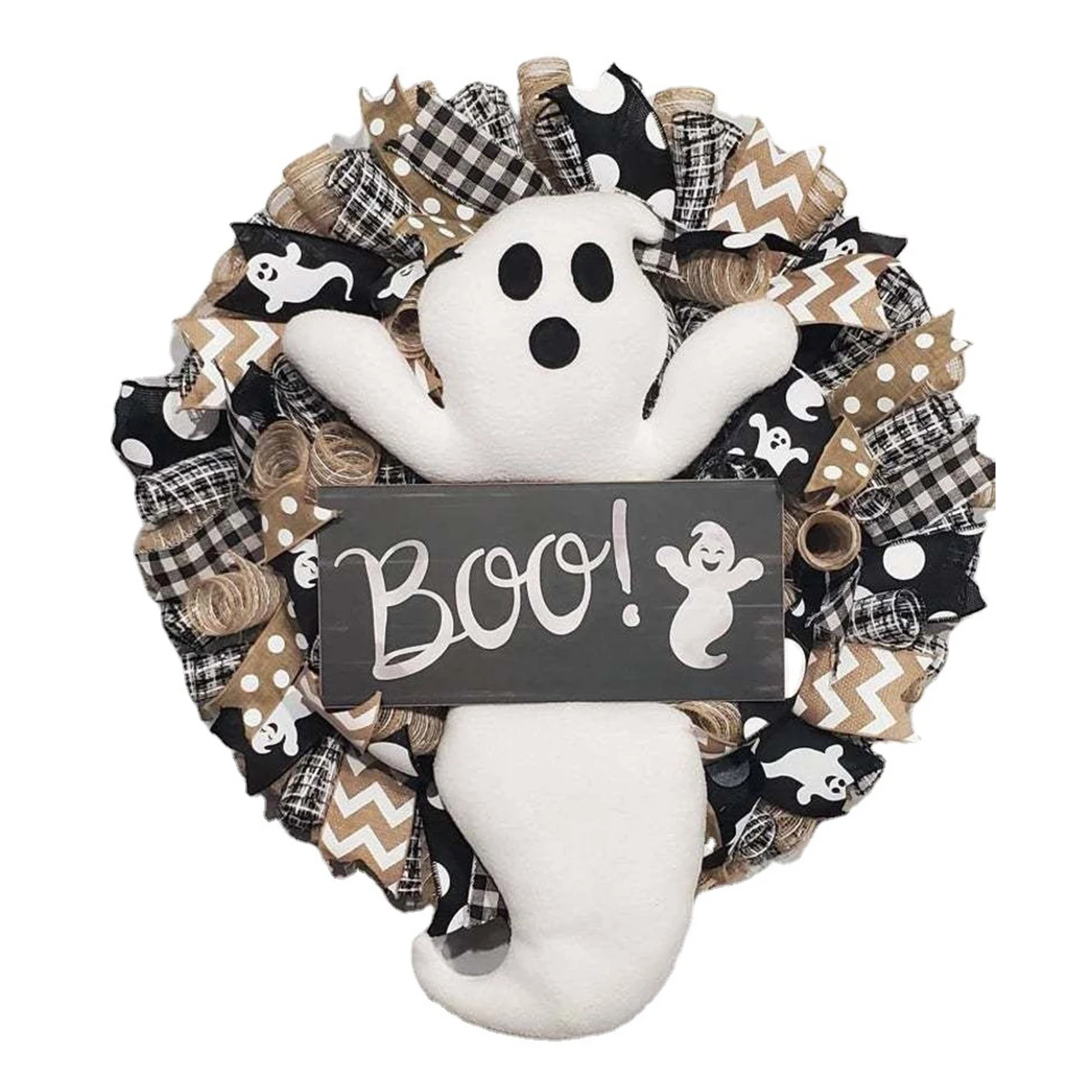 Halloween Ghost Wreath Boo Ghost Wreath Cute Front Door Hanging Ornament White Ghost Wreath Halloween Decoration Wall Props
Halloween Ghost Wreath Boo Ghost Wreath Cute Front Door Hanging Ornament White Ghost Wreath Halloween Decoration Wall Props