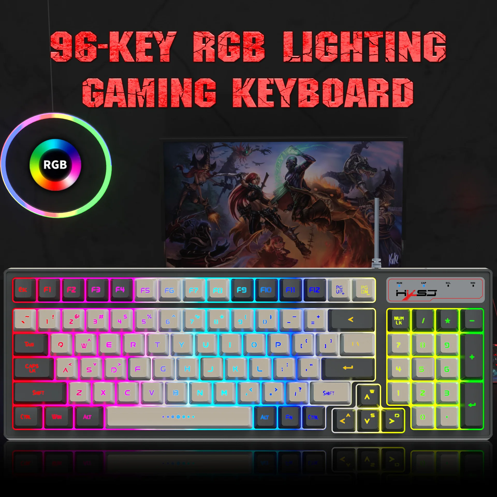 Игровая клавиатура V600, компактная Проводная клавиатура с RGB-подсветкой, 96 клавиш, с пленкой, USB
Игровая клавиатура V600, компактная Проводная клавиатура с RGB-подсветкой, 96 клавиш, с пленкой, USB