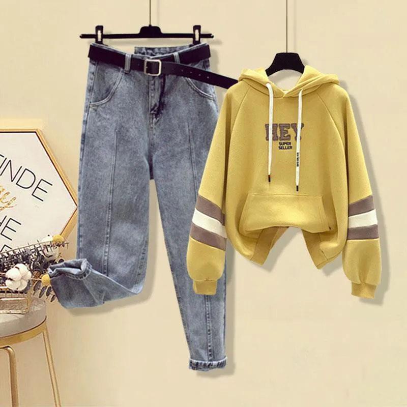 One-Piece/Set Women2022Spring Autumn New Two-Piece Striped Sweatshirt Nine-Point Jeans Outfit Female Long-Sleeved Suit Lady Coat
One-Piece/Set Women2022Spring Autumn New Two-Piece Striped Sweatshirt Nine-Point Jeans Outfit Female Long-Sleeved Suit Lady Coat
