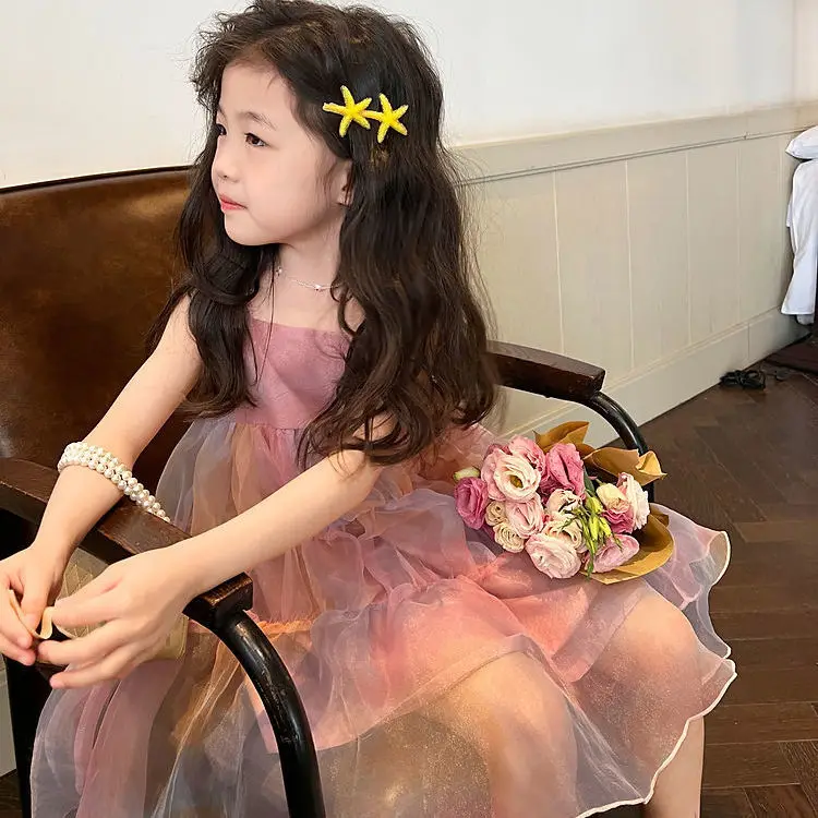 Criscky 2022 Summer Dress for Baby Girl Kids Clothes Dress Sleeveless Summer Princess Mesh Dresses Kids Party Costume
Criscky 2022 Summer Dress for Baby Girl Kids Clothes Dress Sleeveless Summer Princess Mesh Dresses Kids Party Costume