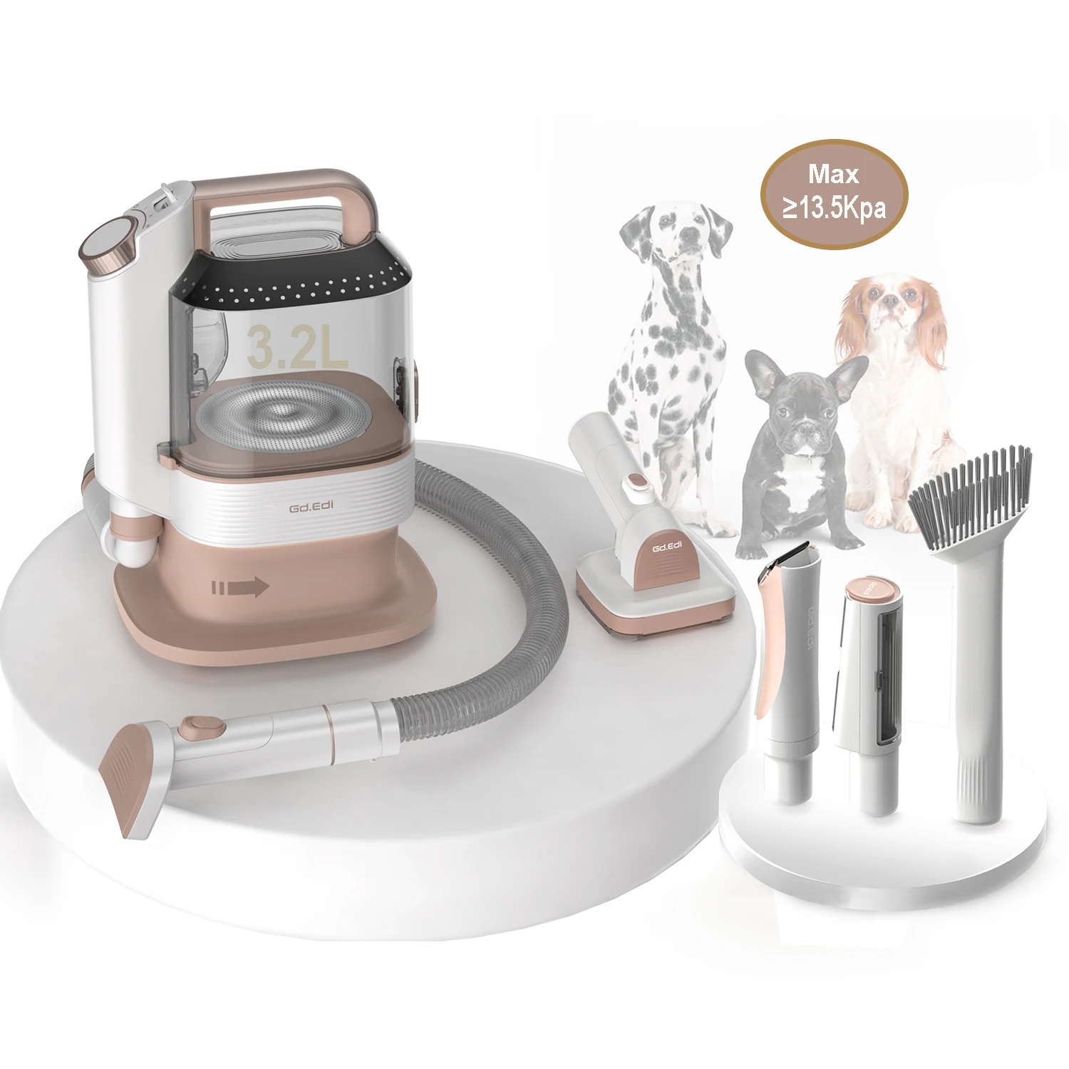 3.2L Large Capacity Pet Vacuum Cleaner Dog and Cat Hair Grooming Tool Kit Hair Clipper Pet Grooming
3.2L Large Capacity Pet Vacuum Cleaner Dog and Cat Hair Grooming Tool Kit Hair Clipper Pet Grooming