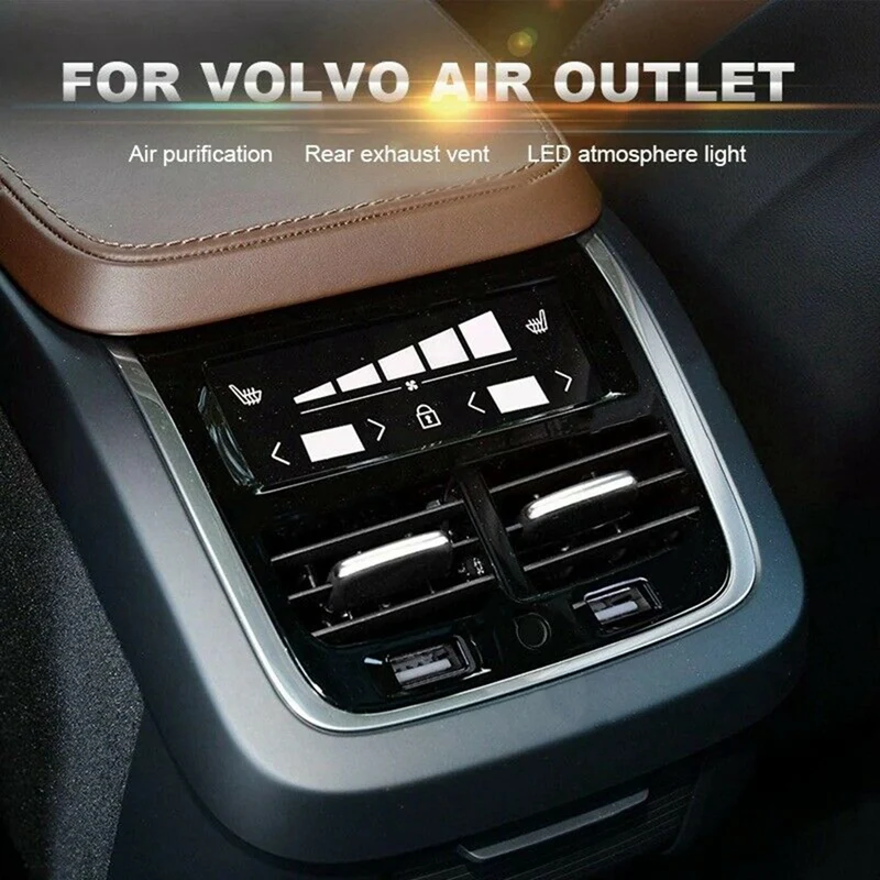 Car Accessories For Volvo XC60 XC90 S60 V60 15-21 Rear Exhaust Air Outlet Purification LED Atmosphere Lamp USB Charging
Car Accessories For Volvo XC60 XC90 S60 V60 15-21 Rear Exhaust Air Outlet Purification LED Atmosphere Lamp USB Charging