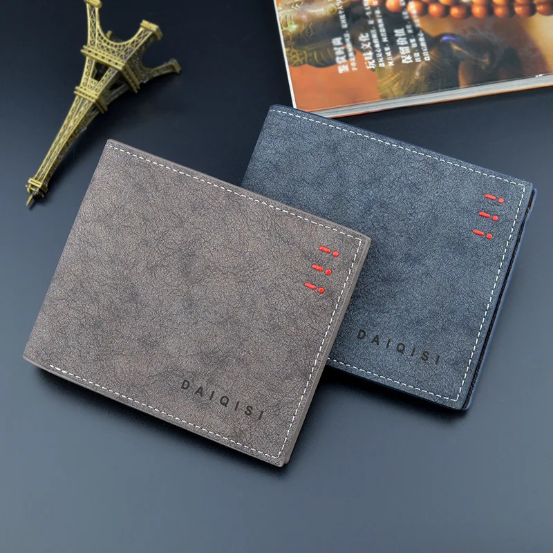 Men Bifold Business Leather Wallet Retro Thin Frosted Wallet Male Youth Large-capacity Horizontal Soft Wallet PU Leather Wallet
Men Bifold Business Leather Wallet Retro Thin Frosted Wallet Male Youth Large-capacity Horizontal Soft Wallet PU Leather Wallet