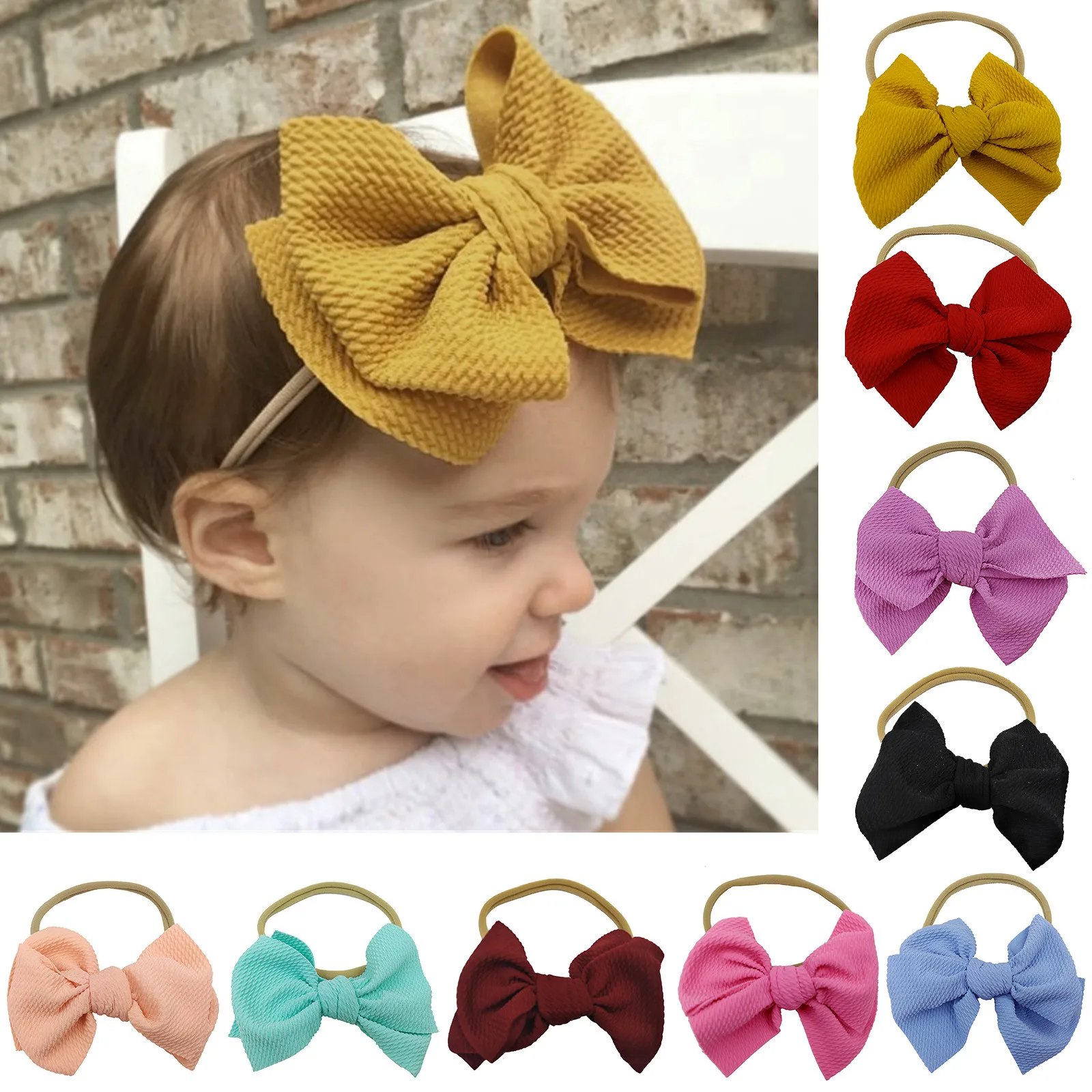 Toddler Baby Girls Headband Bowknot Elastic Hair Band For Infant Baby Bowknot Hair Pin Headwear Fashion Cute Hair Accessories
Toddler Baby Girls Headband Bowknot Elastic Hair Band For Infant Baby Bowknot Hair Pin Headwear Fashion Cute Hair Accessories